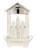 HGD Holz-Glas-Design Pflanzgefäß-Übertopf in Creme - (B)26 x (H)43 x (T)14 cm