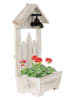 HGD Holz-Glas-Design Skrzynka w kolorze kremowym na rośliny - 26 x 43 x 14 cm