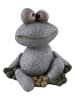HGD Holz-Glas-Design Figurka dekoracyjna "Frog" w kolorze szarym - 22 x 20 x 14,5 cm