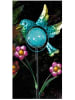 HGD Holz-Glas-Design Ledsolartuinstekers "Vogel" blauw - (B)18 x (H)87 x (D)7 cm