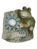 HGD Holz-Glas-Design Tuinfiguur "Kikker" meerkleurig - (B)12,5 x (H)11,5 x (D)10,5 cm
