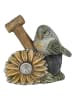 HGD Holz-Glas-Design Tuinfiguur "Vogel" bruin/meerkleurig - (B)13,5 x (H)13 x (D)9,5 cm