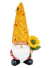 HGD Holz-Glas-Design Solarna figurka ogrodowa w kolorze żółtym - 15 x 29,8 x 10 cm