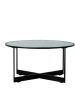 Really Nice Things Salontafel transparant/zwart - (H)40 x Ø 70 cm