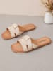 Sixth Sens Pantoletten in Beige