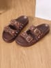 Sixth Sens Slippers bruin