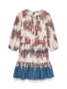 Vero Moda Jurk crème/blauw/bruin