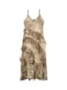 Vero Moda Kleid in Camel/ Schwarz