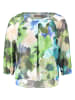 Vera Mont Bluse in Grün/ Hellblau/ Grau