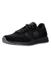 Bugatti Leder-Sneakers "Rough" in Schwarz