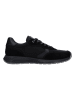 Bugatti Leder-Sneakers "Rough" in Schwarz
