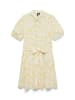 Vero Moda Kleid in Weiß/ Gelb