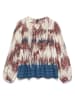 Vero Moda Bluse in Creme/ Blau/ Braun