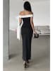 trendyol Kleid in Schwarz/ Weiß