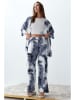 trendyol 2-delige outfit wit/donkerblauw