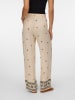 Vero Moda Broek crème/zwart