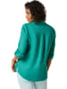creation L Linnen blouse turquoise