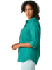 creation L Linnen blouse turquoise