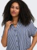 ONLY Carmakoma Blouse wit/donkerblauw