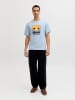 Jack & Jones Koszulka "Perry" w kolorze błękitnym