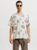 Jack & Jones Koszula "Alfredo" - Loose fit - w kolorze beżowym
