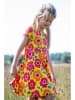 Frugi Sukienka "Spring" w kolorze żółtym ze wzorem