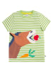 Frugi Shirt in Hellgrün/ Weiß/ Braun