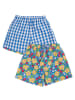 Frugi Wende-Shorts "Raina" blauw/meerkleurig