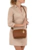 Anna Morellini Leren schoudertas "Pippa" lichtbruin - (B)25 x (H)16 x (D)9 cm