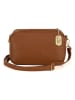 Anna Morellini Leren schoudertas "Pippa" lichtbruin - (B)25 x (H)16 x (D)9 cm