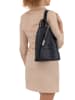 Anna Morellini Leren rugzak "Renata" donkerblauw - (B)24 x (H)30 x (D)7 cm