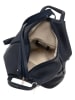Anna Morellini Leren rugzak "Renata" donkerblauw - (B)24 x (H)30 x (D)7 cm