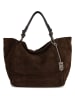 Lucca Baldi Skórzany shopper bag "Gimignano" w kolorze brązowym - 45 x 50 x 20 cm