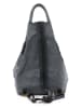 Lucca Baldi Leren rugzak "Novara" grijs/zwart - (B)29 x (H)34 x (D)13 cm