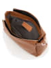 Lucca Baldi Leder-Umhängetasche "Melfi" in Hellbraun - (B)26 x (H)19 x (T)9 cm