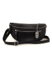 Lucca Baldi Leder-Gürteltasche "Burano" in Schwarz - (B)30 x (H)19 x (T)2 cm