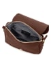 Pia Sassi Leder-Umhängetasche "Monte Avella" in Braun - (B)25 x (H)23 x (T)7 cm