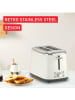 Tefal Doppelschlitztoaster in Weiß/ Silber