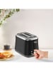 Tefal Toster dwukomorowy w kolorze srebrno-czarnym