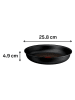 Tefal Patelnia "Ingenio Excellence Fusion" w kolorze czarnym - Ø 24 cm