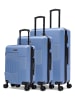 Les P´tites Bombes 3tlg. Hardcase-Trolleyset "Livia" in Blau