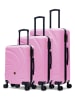 Les P´tites Bombes 3-delige  hardcase-trolleyset "Serena" lichtroze