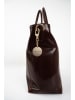 Christian Laurier Leder-Schultertasche "Aurora" in Braun - (B)39 x (H)27 x (T)13 cm