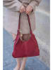 Christian Laurier Leder-Schultertasche "Sierra" in Bordeaux - (B)37 x (H)22 x (T)14 cm