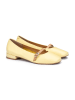 LLOYD Leren ballerina's geel
