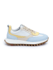 LLOYD Leder-Sneakers in Hellblau/ Gelb