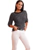 Heine Pullover in Schwarz/ Creme
