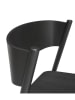 Hübsch Esszimmerstuhl "Oblique" in Schwarz - (B)55 x (H)80 x (T)51 cm