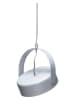 Hübsch Ledhanglamp "Stage" lichtgrijs - (H)22 x Ø 27 cm