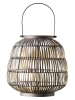 Muubs Laterne "Raito" in Braun/ Gold - (H)26 x Ø 26 cm